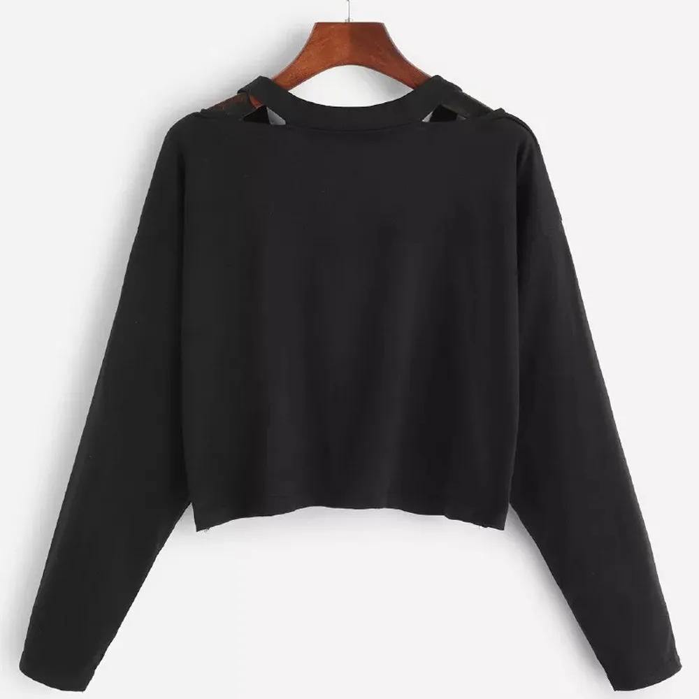 Womail Толстовка Харадзюку 2019 с длинным рукавом осенние толстовки капюшоном