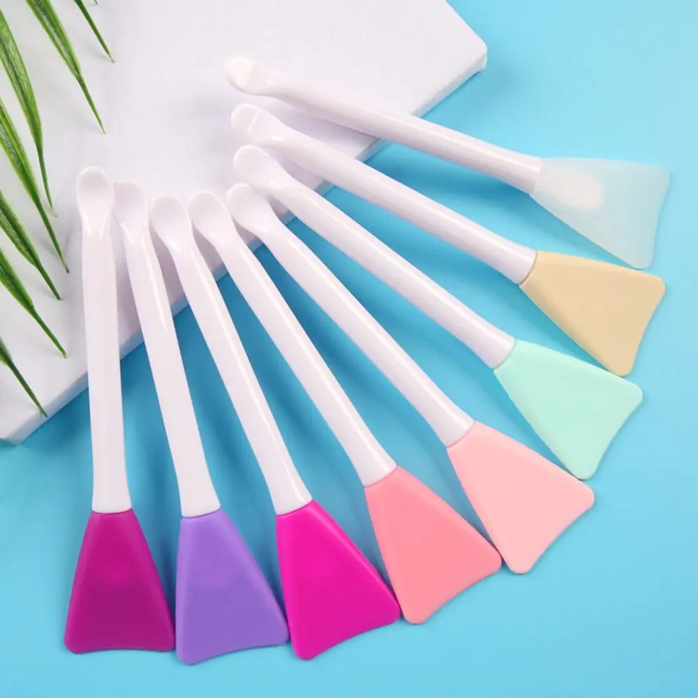 

Double Head Silicone Soft Facial Mask Makeup Brush Stirring Stick Cosmetics Make Up Brush Beauty Skin Care Tool Easy To Clean