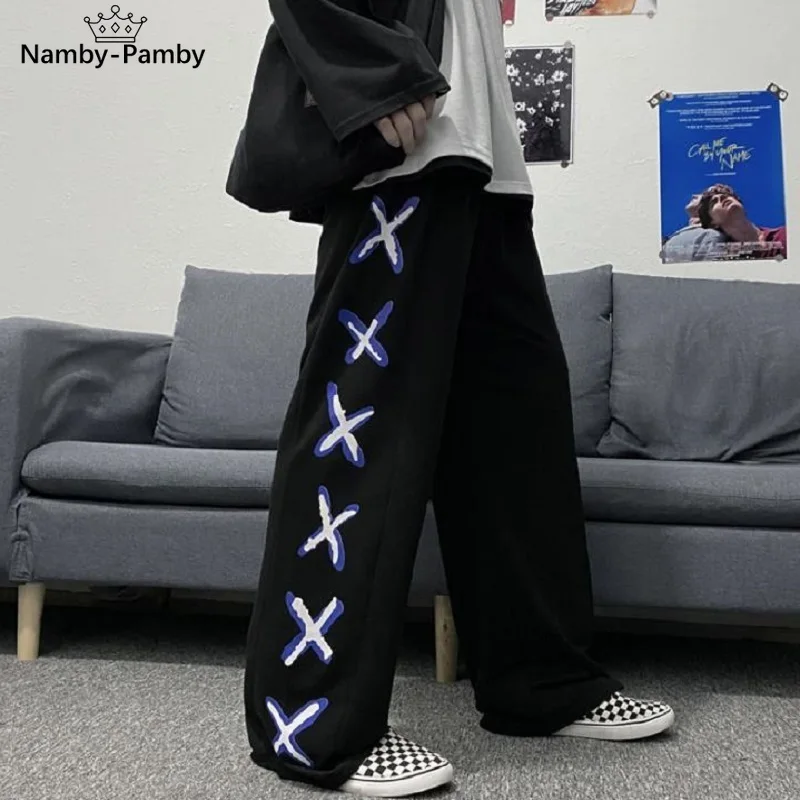 

Harajuku Gray Sweatpants Women Joggers 2021 Korean Fashion Vintage Gothic High Waist Pants Casual Oversize Trousers Female