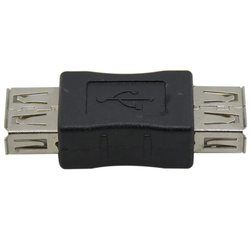 

USB2.0 Female To Female Connector Adapter Mini Convertor Safety Practical Computer Cables Connectors Accessories TXTB1