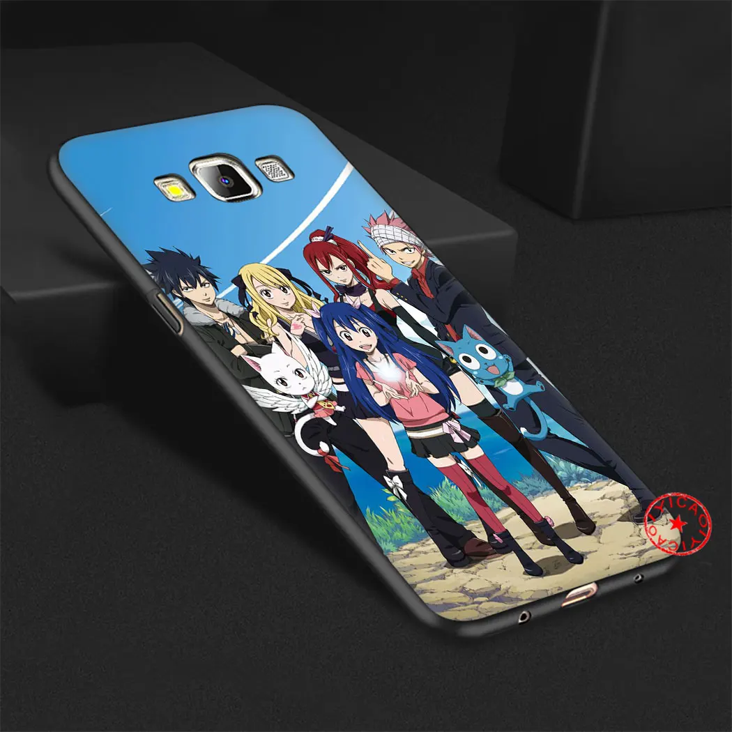 Japanese anime Fairy Tail Black Soft Silicone Case for Samsung Galaxy A70S A20E A2 J4 J6 Plus Core J7 Duo J8 TPU Cover |