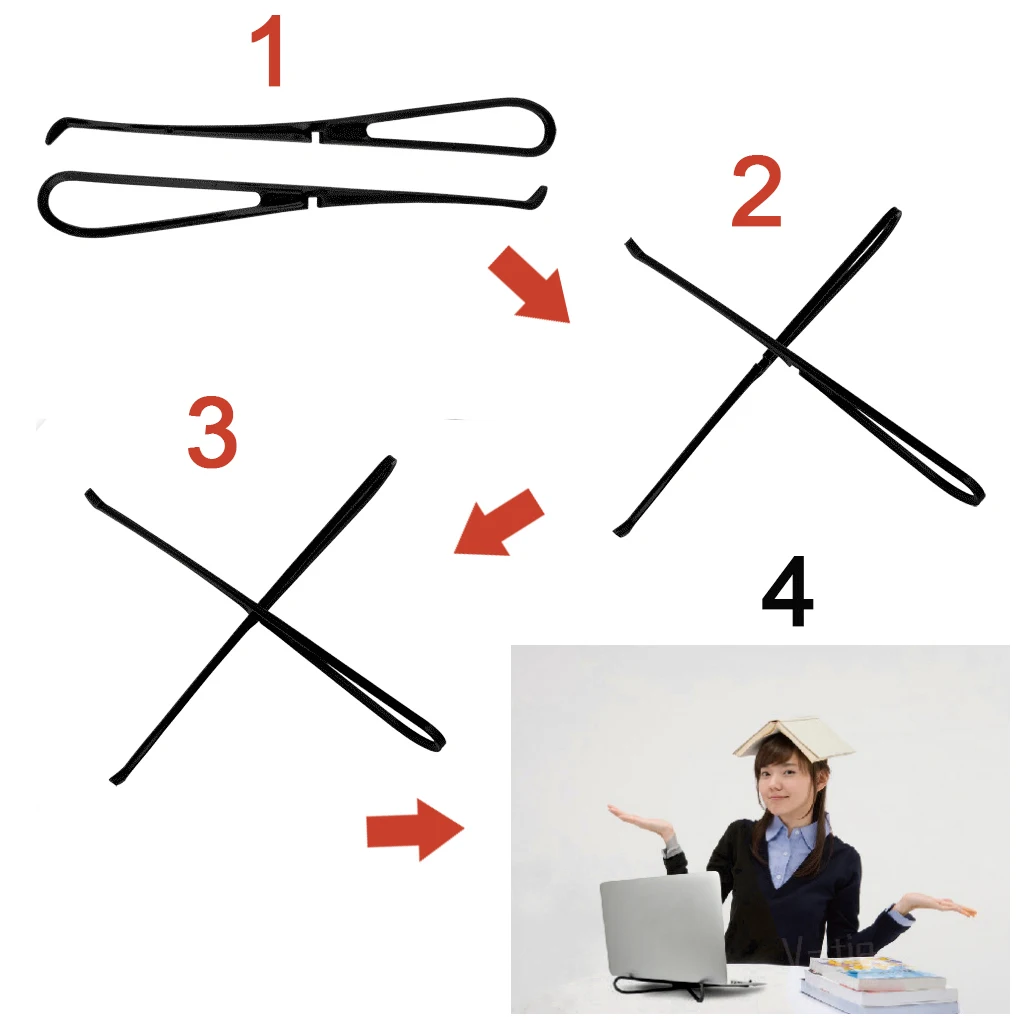 1 пара Портативная подставка для ноутбука складной держатель ноутбук Поддержка