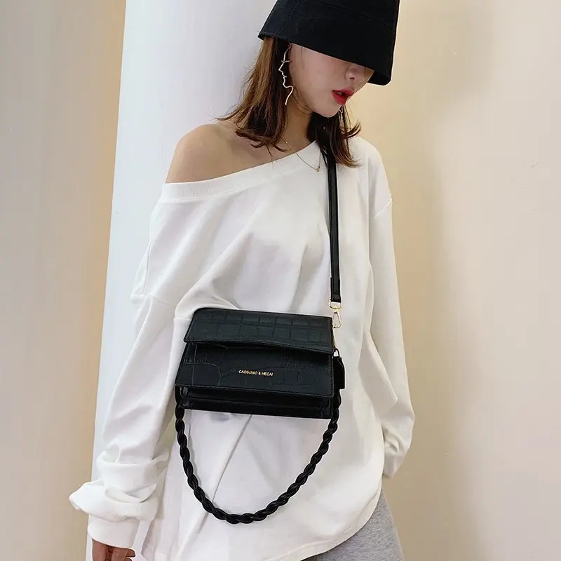 

Women's single shoulder bag, Crossbody Bag, handbag, stone pattern card bag, wallet, multi compartment