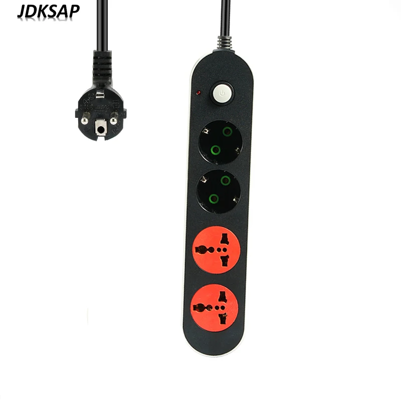 2 круглых штифта штепсельная вилка EU RUS выключатель питания 1 8 м кабель