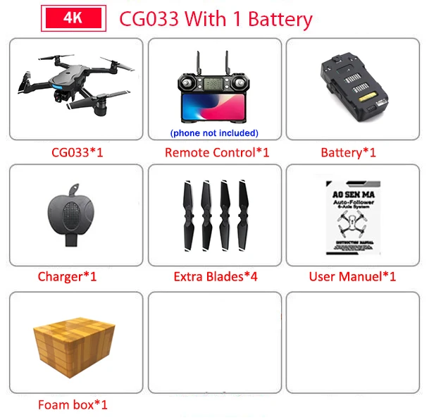 1b FB CG033 бесщеточный FPV Квадрокоптер с 4K UHD Wifi Gimbal камера RC вертолет складной Дрон gps Дрон детский подарок VS F11 ZEN K1 - Цвет: 1b FB