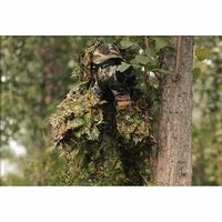 clothes new 3d ghillie suit sniper pants cs training clothing military equipment tactical hunting pants hooded jacket