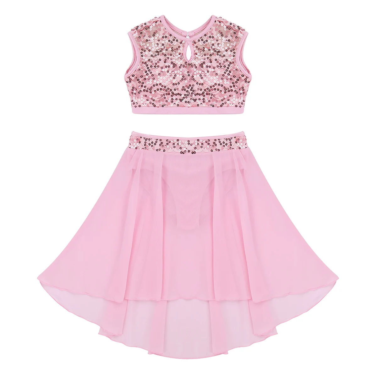 ChicTry ребенка блестками балетная пачка танцевальная одежда для гимнастики топы