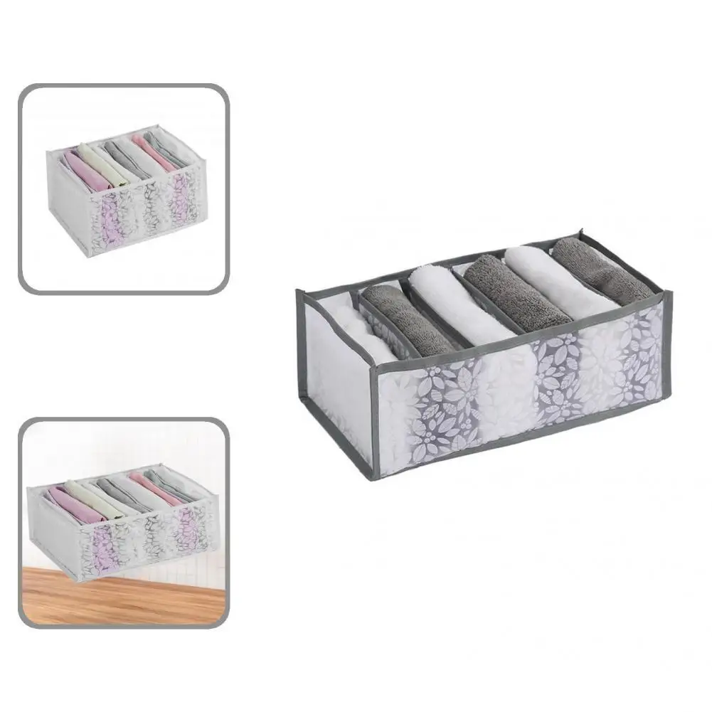 

Useful Foldable Lightweight Multi Grids Mesh Divider Clothes Storage Box Underwear Storage Case Drawer Organizer