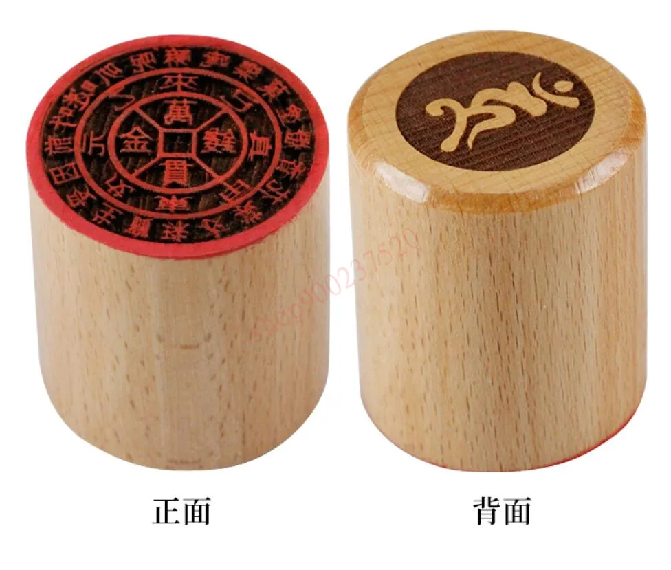 Печать с гравировкой Taomu Lingzi печать qianwanguan Zhenyan шестью символами Taoist seal|Статуэтки