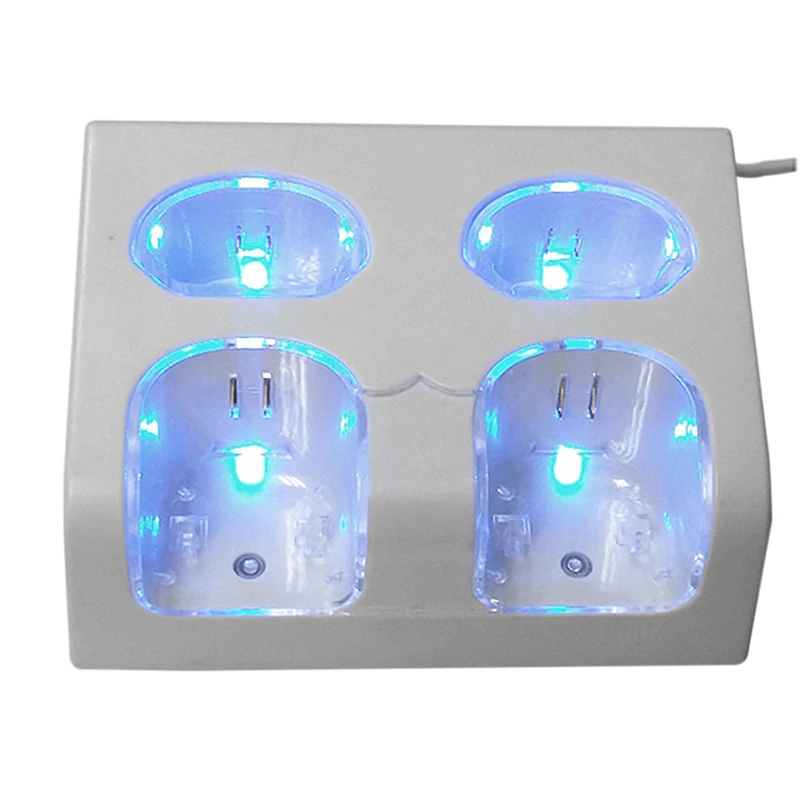 4x 2800mAh Replacement Rechargeable Battery Pack Charger Dock Station for Nintendo Wii Remote | Электроника