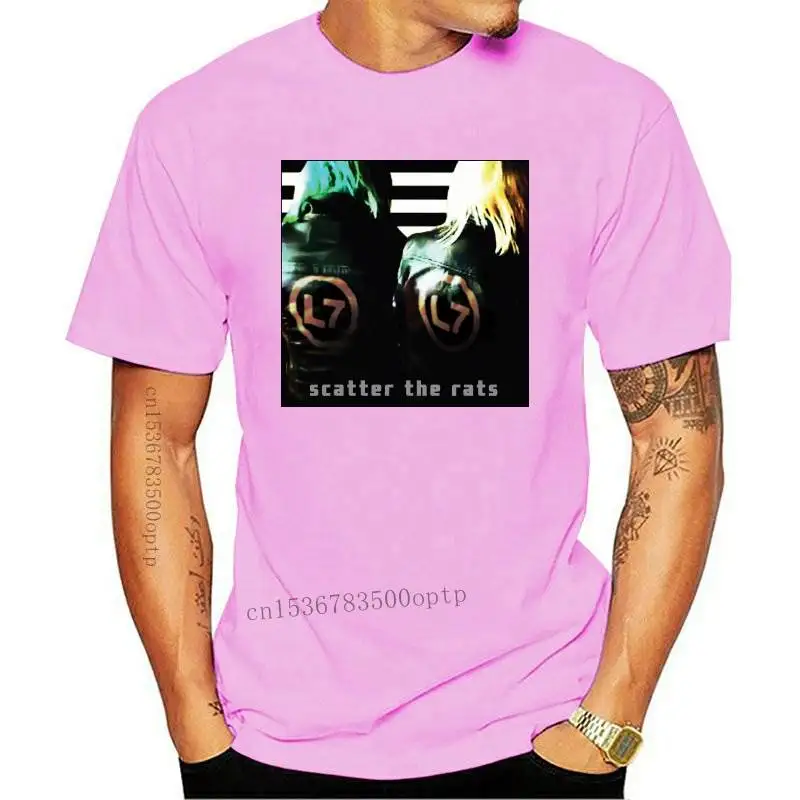 

New Men's L7 Band Scatter The Rats Short Sleeve Classic T Shirt Black