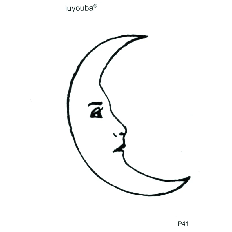 Водостойкие Временные татуировки Moon smile хна | Красота и здоровье
