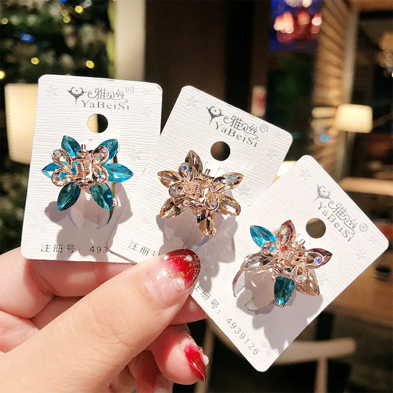 Новинка женские роскошные разноцветные заколки для волос с кристаллами