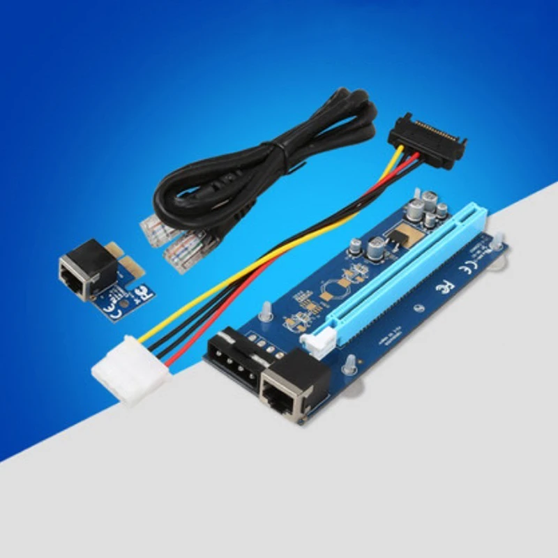Компьютерный кабель и разъемы переходная карта PCIE PCI Express 1X к 16X адаптер 6Pin 4Pin Molex