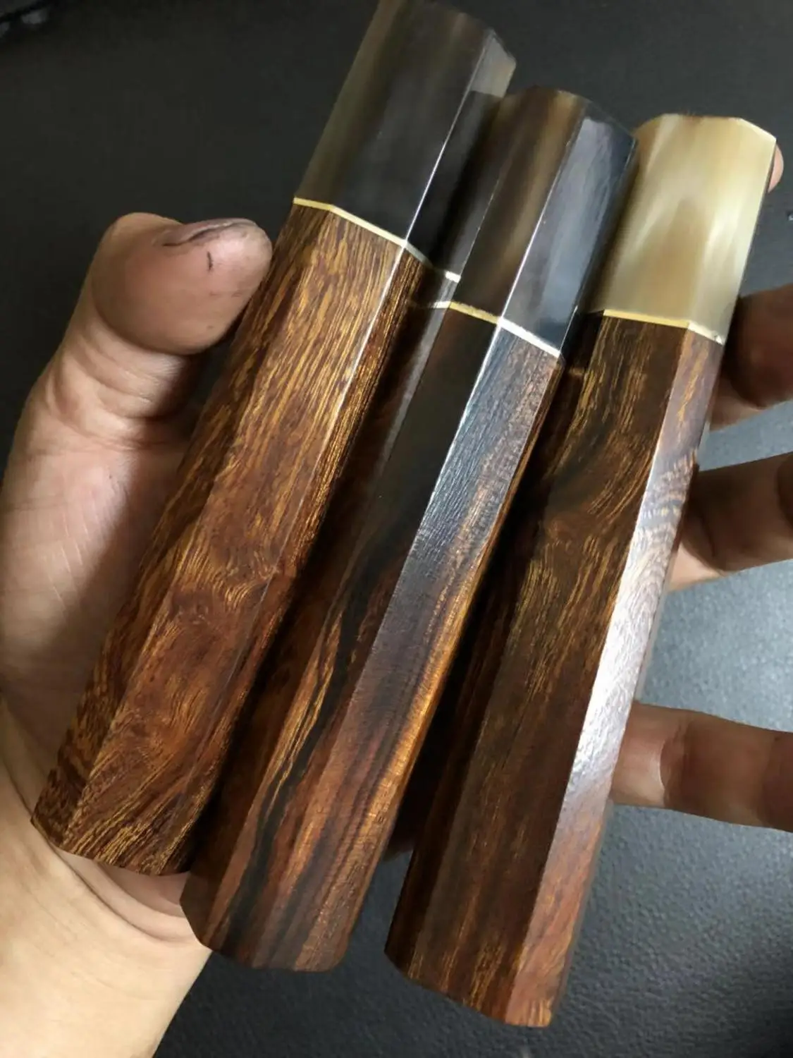Ручная работа японская Kiritsuke шеф-повара деревянная ручка для ножа кухня пустыня Ironwood