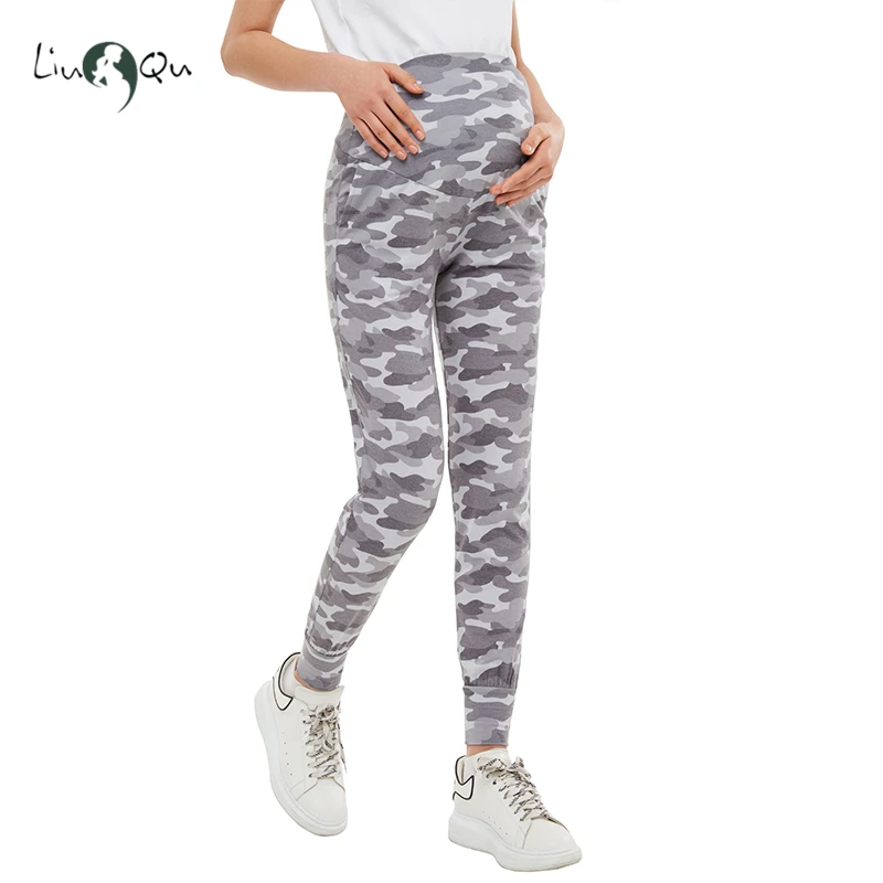 

Liu&Qu 2021 Women Maternity Pants Fold Over Comfort Lounge Trousers Pregnancy Clothes Super Soft Jogger Sweatpants Pockets