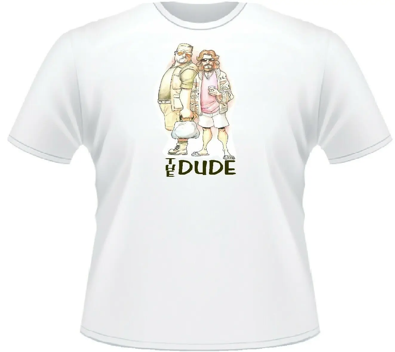 БОЛЬШОЙ ЛЕБОВСКИ футболка The Dude модный уникальный классический хлопковый