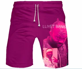 

LLIYET BANKS 3D Print Shorts Men Beach Streetwear Sports Summer