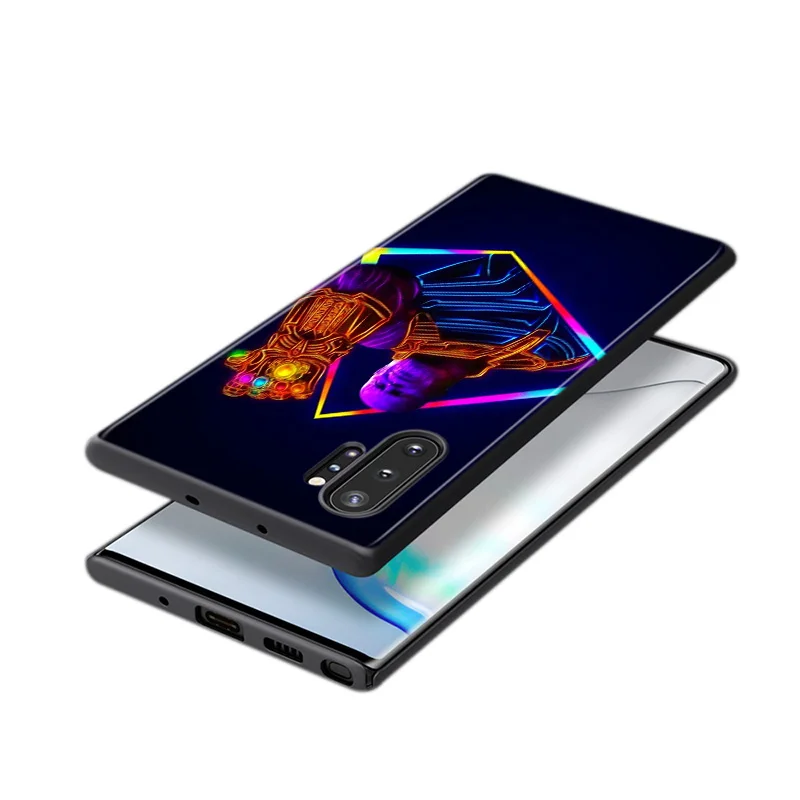 

Marvel Thanos For Samsung Galaxy Note 20 10 9 8 S21 S10 S10E S9 S8 S7 Ultra Lite Plus Pro 5G Black silicone soft Phone Case