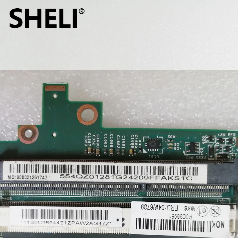 Для Lenovo Thinkpad T430s материнская плата для ноутбука FRU 04W6789 DDR3 интегрированная графика