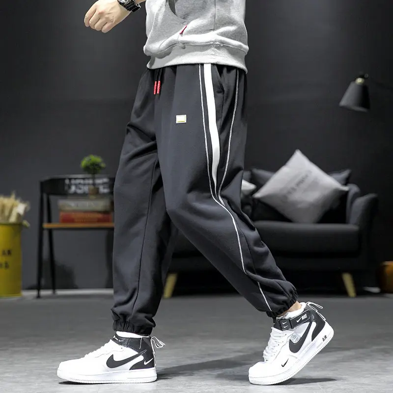

2021 Spring Men's Cargo Harem Pants Hip Hop Casual Male Track Pants Joggers Trousers Fashion Harajuku Streetwear Pants