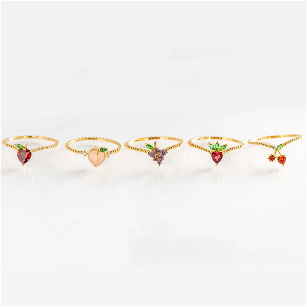 Кольцо с фруктами Модные Ювелирные Изделия Bague Femme вечерние подарок Летний стиль