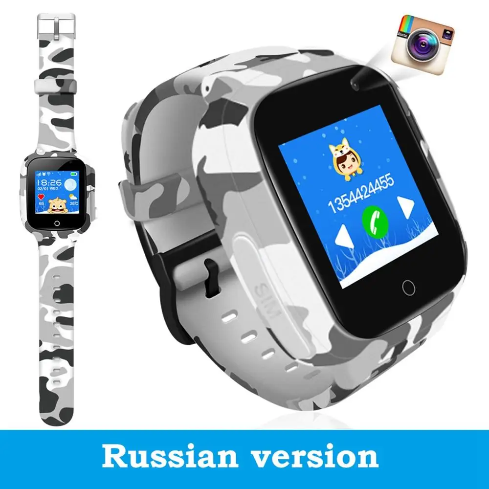 2G Russian Version LEMFO 4G Смарт-часы Дети Suppport SIM карты Wi-Fi gps Видеозвонок глобальная версия фитнес-трекер детские часы подарок для детей - Цвет: 2G Russian Version