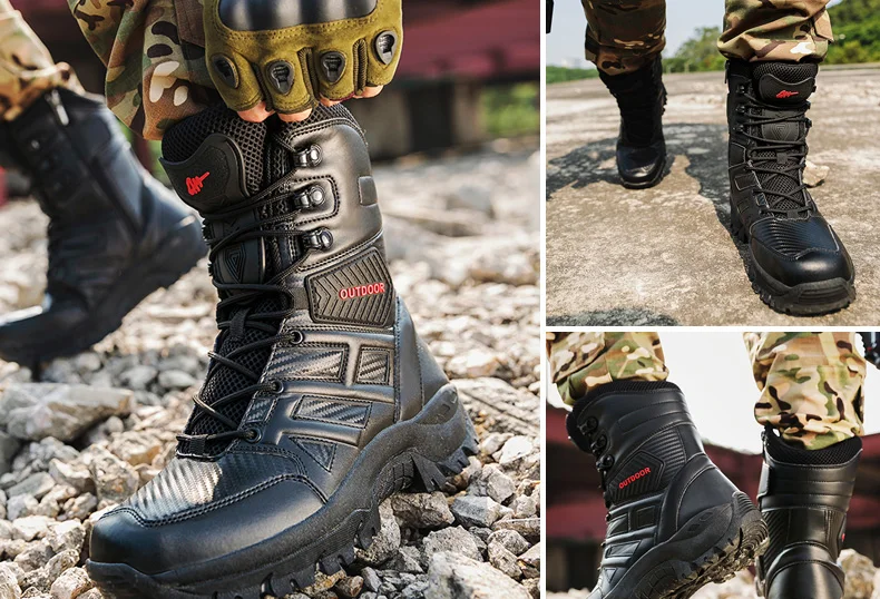 Водонепроницаемые уличные мужские военные тактические ботинки; Botas Tacticas Militar Hombre Bota Tatica; охотничьи армейские ботинки Swat Jungle; походная обувь
