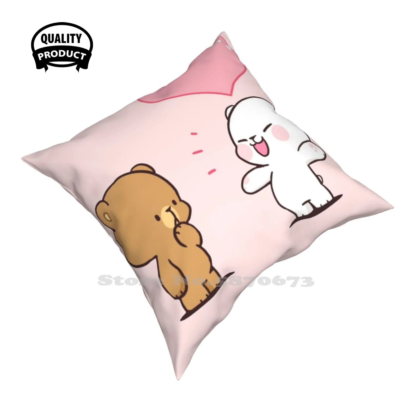 Наволочка для подушки молочного молока мокко обнимающая наволочка мишка