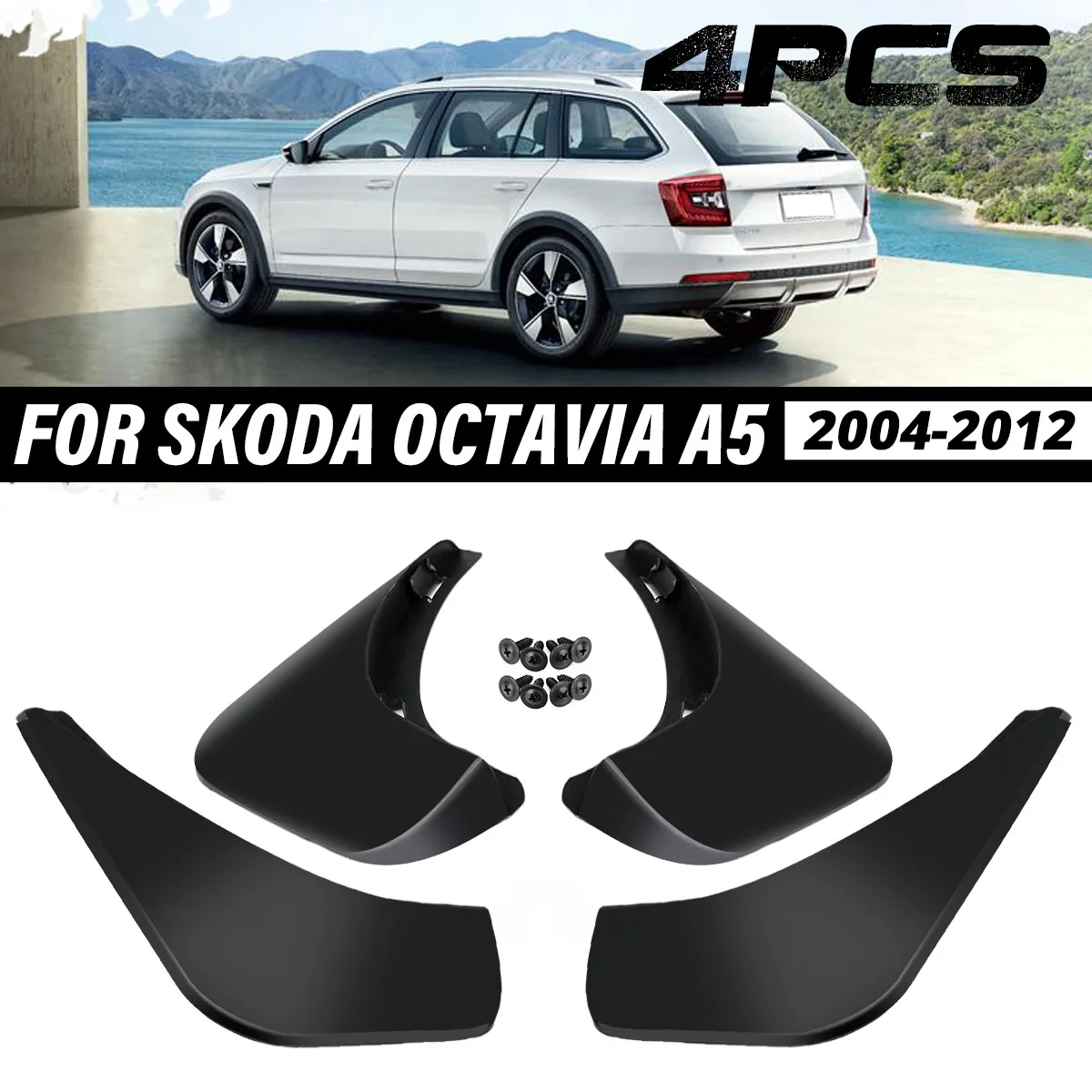 

4 шт., брызговики для Skoda A5 2004-2012