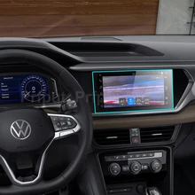Tempered glass screen protector film For VW Volkswagen Taos T-Cross 2022 10.1 inch Car radio GPS Navigation Interior accessories