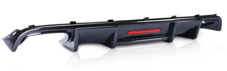 ABS углеродное волокно задний бампер спойлер Диффузор Крышка для Volkswagen VW Passat B7 2012