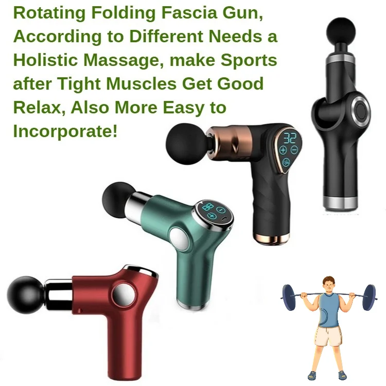 

Новый вращающийся складной пистолет для расслабления мышц, портативный массажный релаксатор для тела, ног, груди, спины, шеи, мышечный релак...