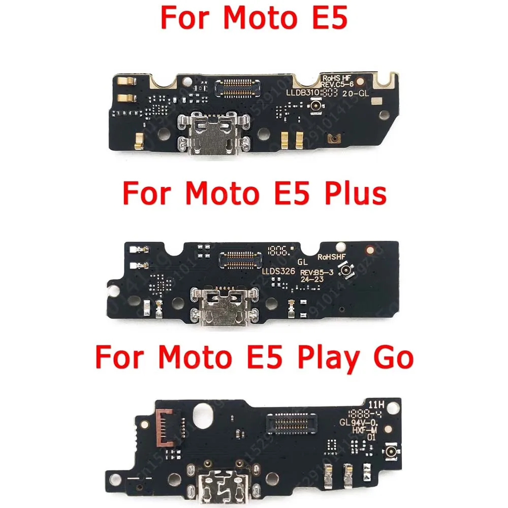Зарядный порт для Motorola Moto E5 Plus Play Go USB зарядная плата PCB док станция разъем