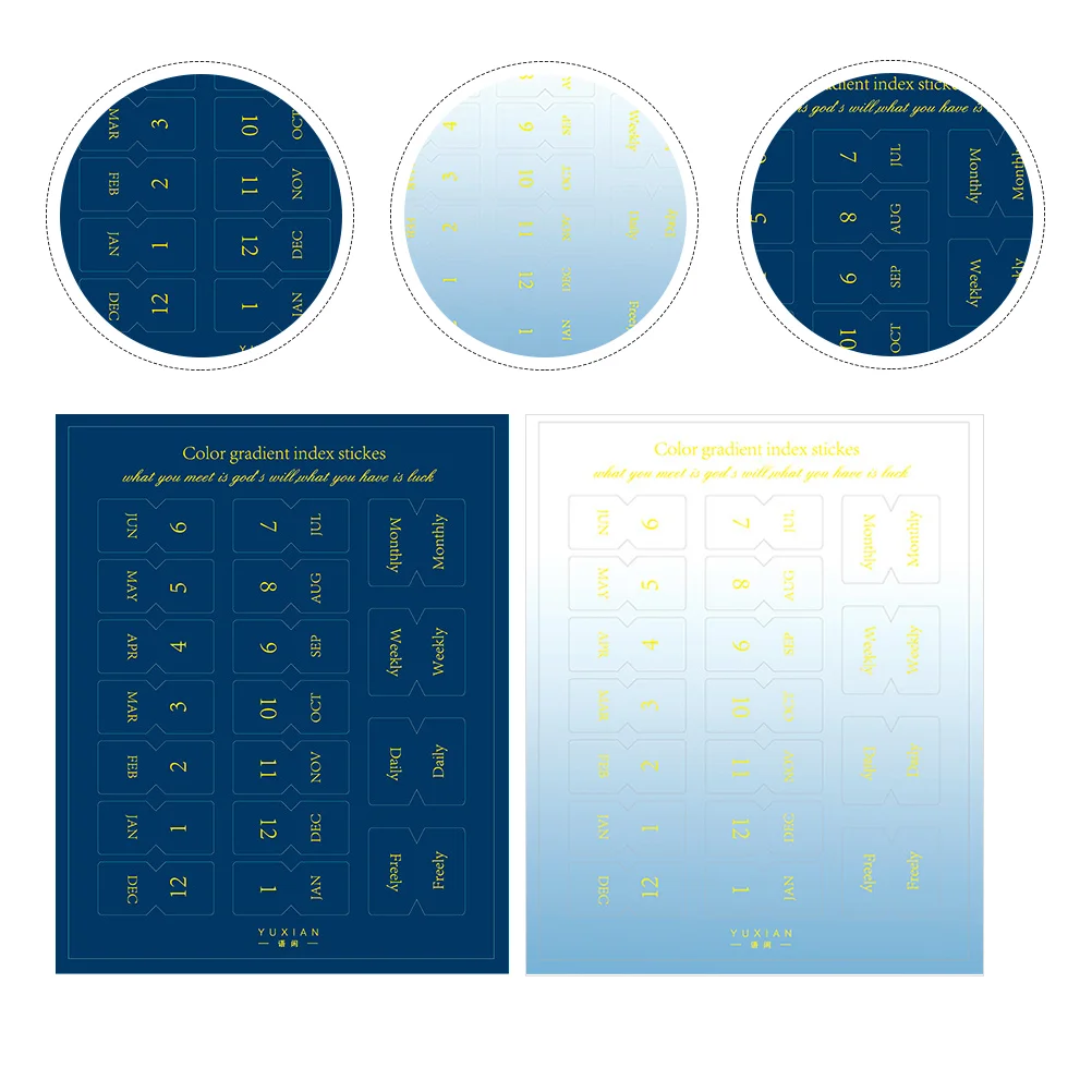 

20 Sheets Sticker Note Labels Reminder Sticker Classification Stickers