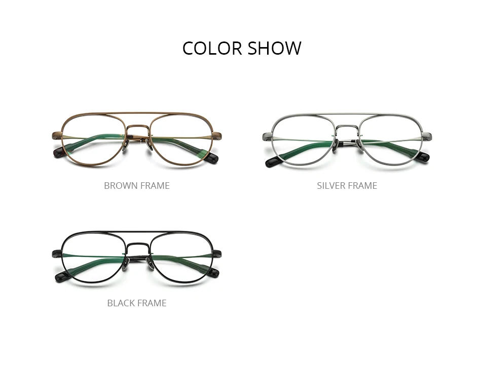 

Pure Titanium Glasses Vintage Unisex Optical Eyewear Clear Lens Prescription Computer Myopia Retro Readers Eyeglasses Men Women