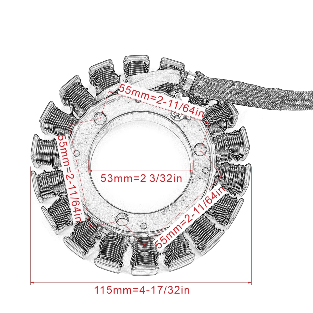 Motorcycle Generator Stator Coil For LTA500 LTA500X KingQuad 500 500AXi LE LTA450X LTA 500 450X 500X King Quad 32101-11H00 images - 6