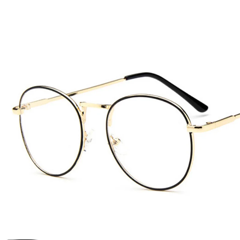 Модные ретро унисекс оправы для век мужчин и женщин простые зеркальные очки
