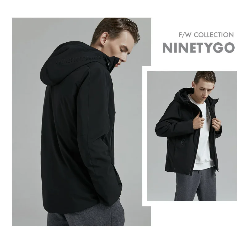Xiaomi 90 зимний теплый пуховик, умный температурный контроль, куртка, гусиный пух, одежда, можно стирать, зимнее пальто