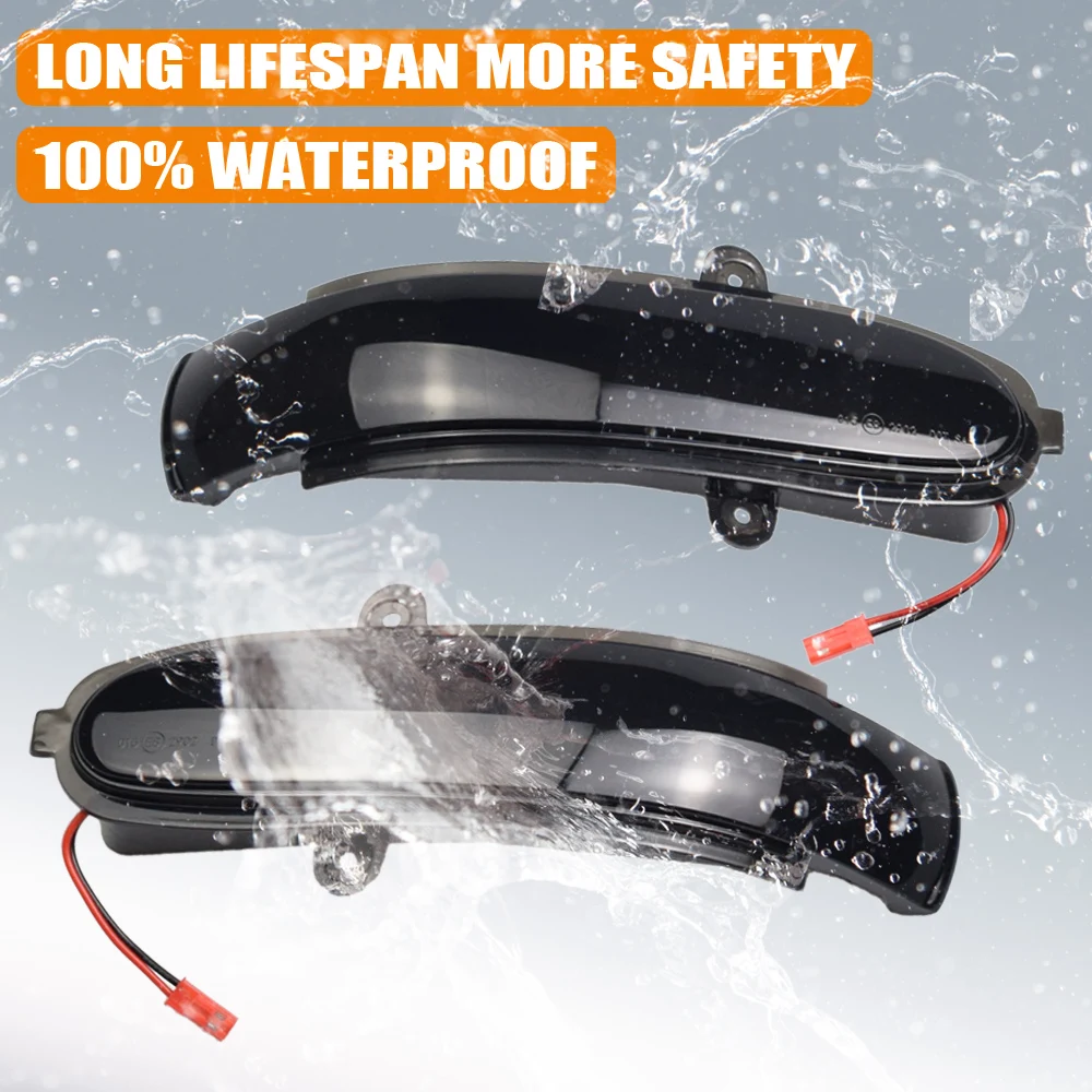 

For Mercedes Benz C Class W203 S203 CL203 2001 - 2007 LED Dynamic Turn Signal Light Side Mirror Blinker Sequential Lamp