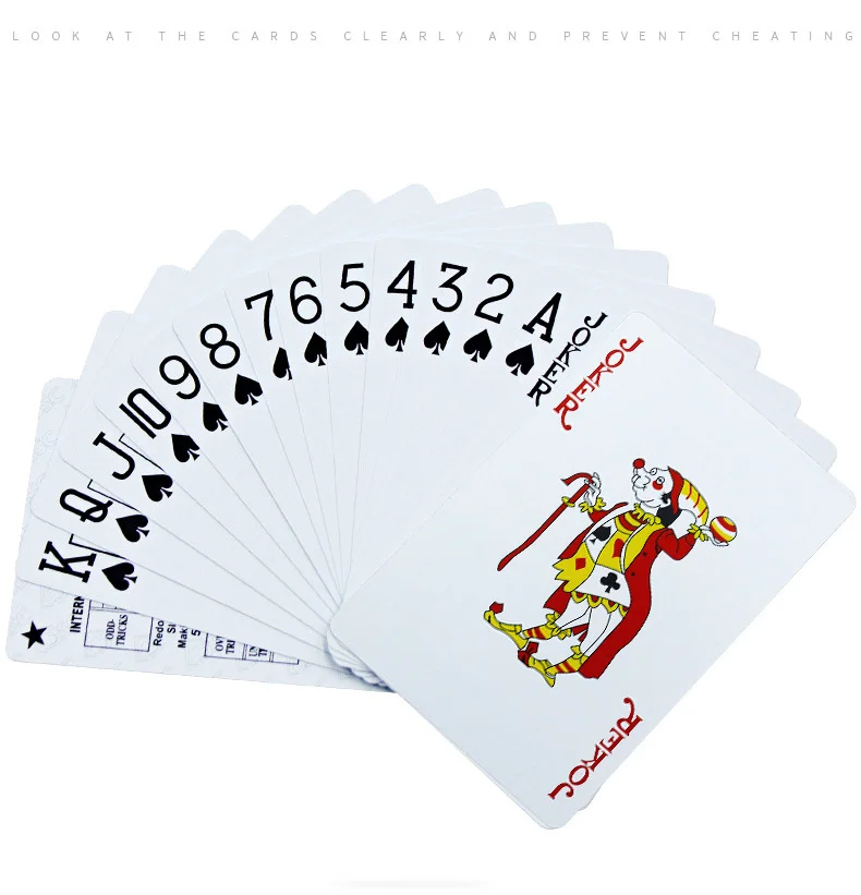 Покер ПВХ водонепроницаемый игральные карты настольные игра моющаяся