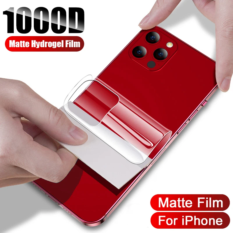 

Matte Hydrogel Film For iPhone 11 12 Pro MAX mini Screen Protector X XR XS Max 7 8 6 6S Plus SE 2020 Back Accessories Not-Glass