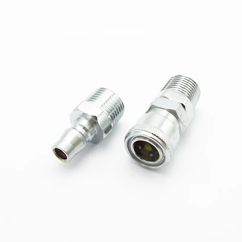 2PCS Pneumatic Fitting C Type Air Line Quick Coupling Connector Coupler Adapter For Compressor PM20 SM20 PM30 SM30 PM40 SM40 |