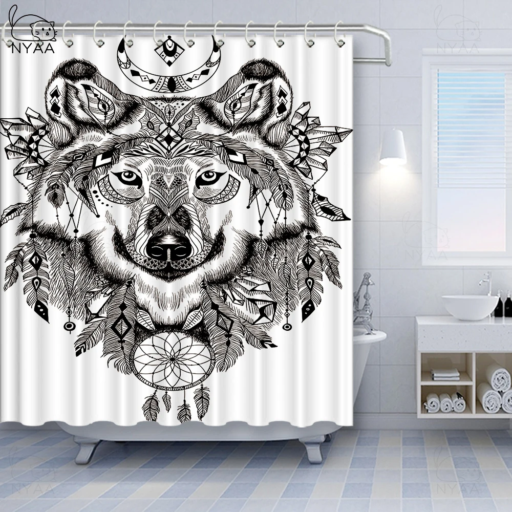 Vixm хна занавески для душа дамаста Вдохновленный границы дизайн фольклорные Mehendi