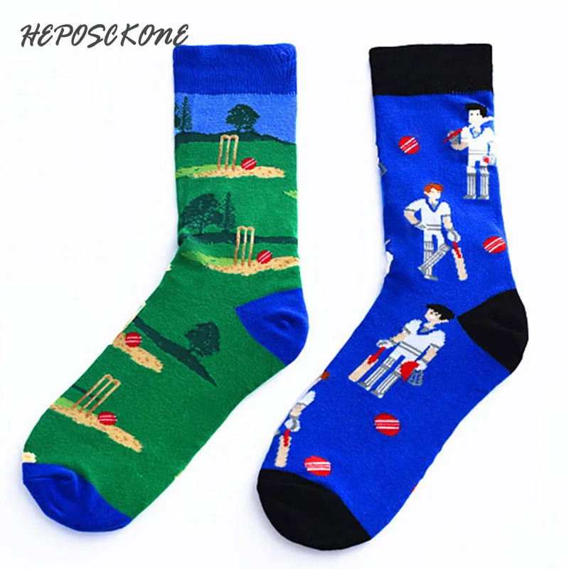 Мужские крутые носки в стиле хип хоп красочные длинные Веселые смешные AB с