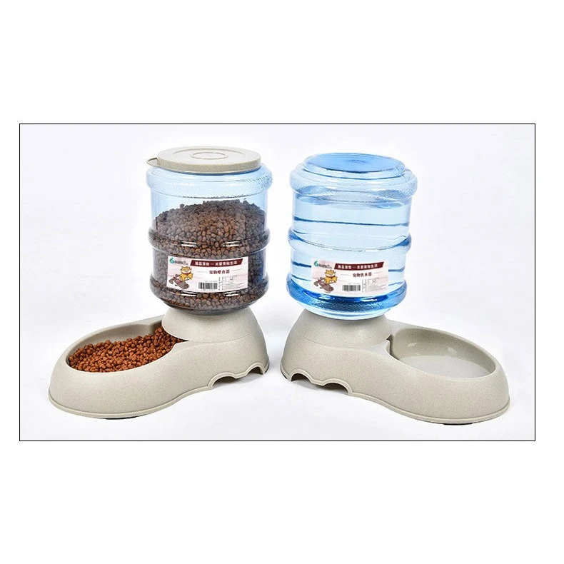 Большой Автоматический кормушка для домашних животных пластиковый собачий