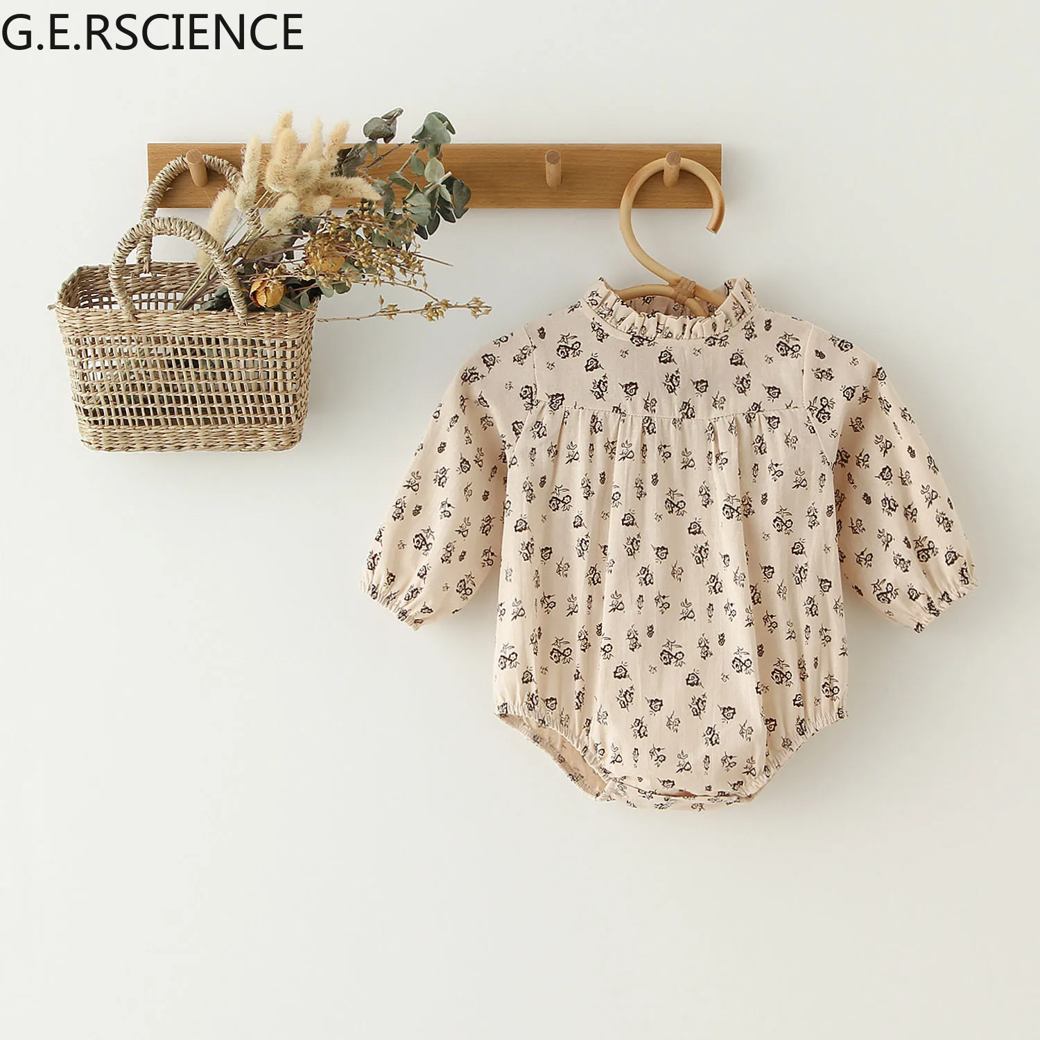 

2021 Fashion Baby Girl Long Skirt Girls Children's Clothing Girls Long Sleeve Floral Top Dress Spring Summer 0-3Y