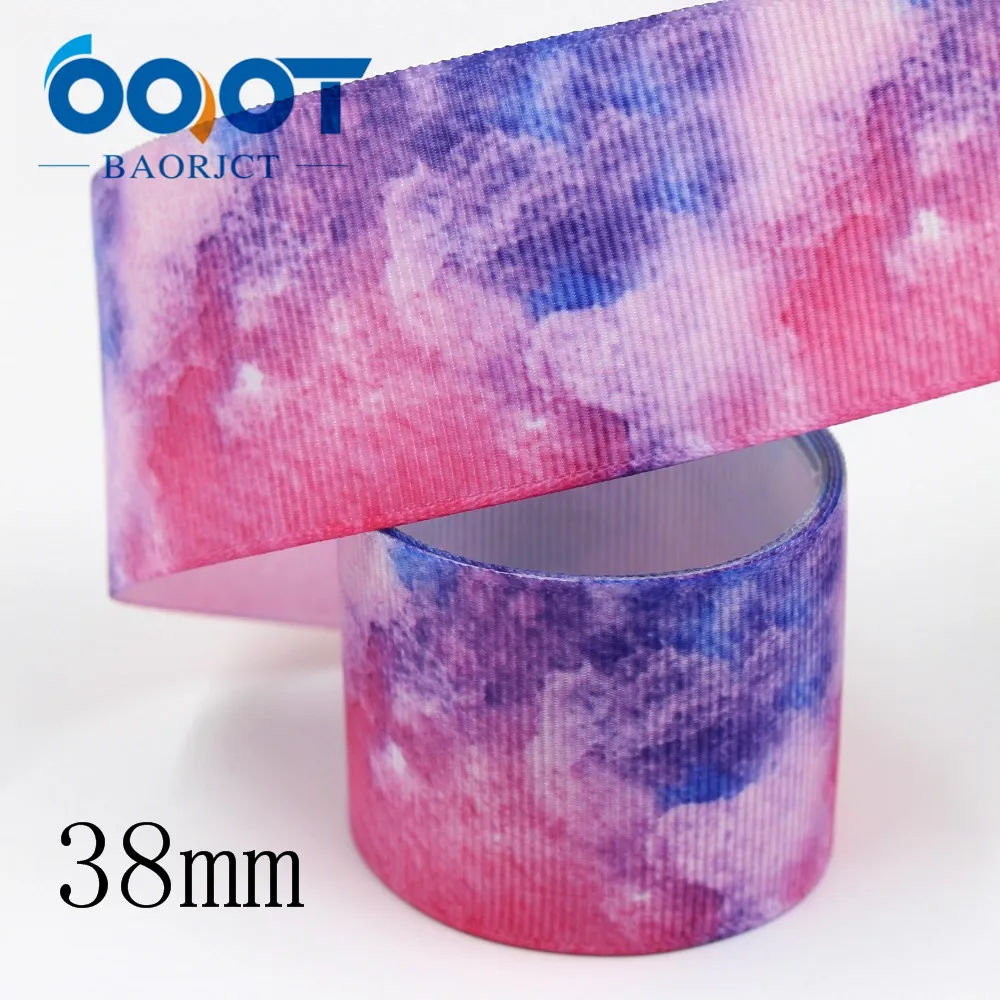 OOOT BAORJCT I-19809-1873 38 мм 10 ярдов мультфильм термопечать ленты grosgrain ремесла Лук cap DIY
