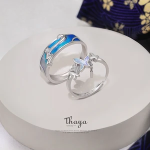 Кольцо женское из серебра 925 пробы, регулируемое