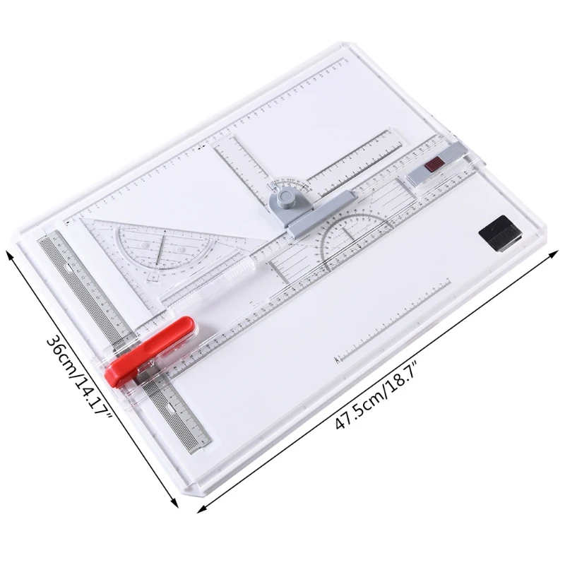 

Portable A3 Drawing Board Table with Parallel Motion Adjustable Angle Draftsman Art Painting Drawing Tools Palette For Students